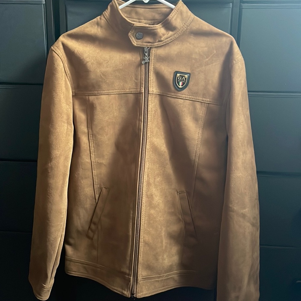 G MILANO SUEDE MENS JACKET LARGE